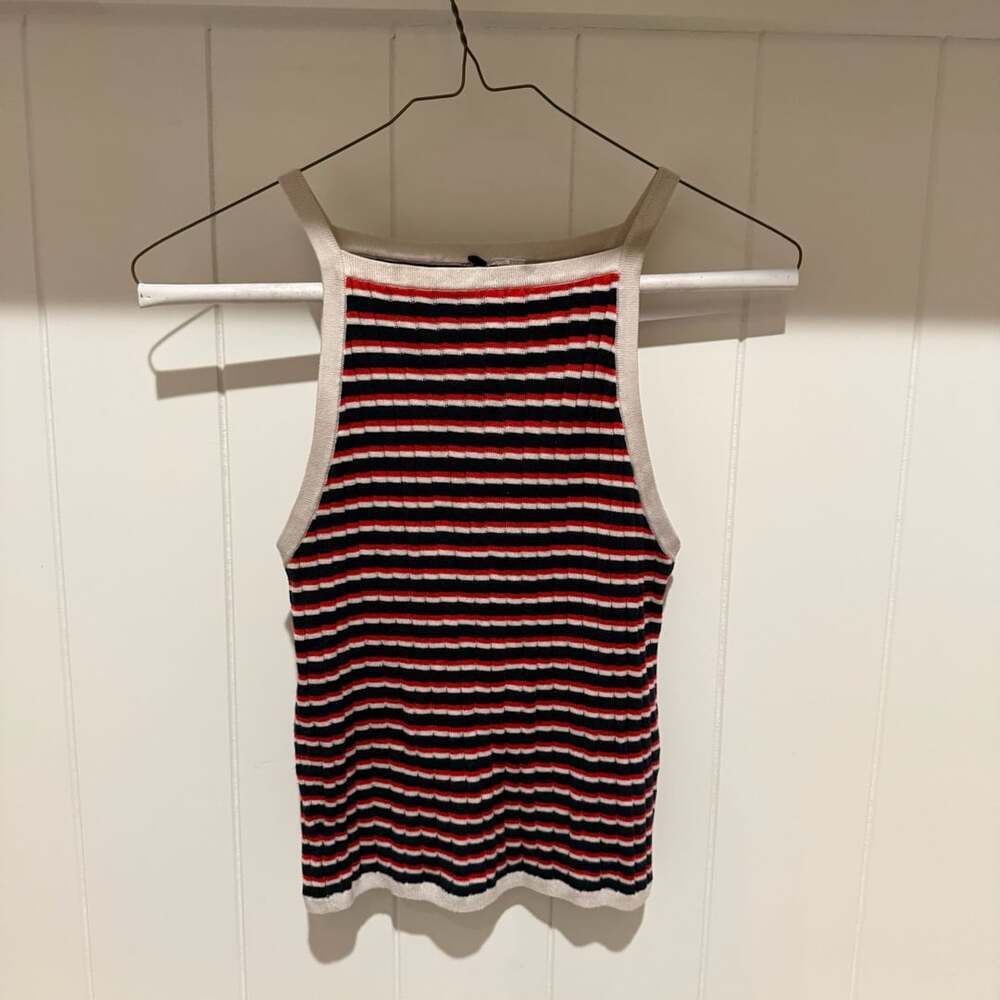 H&M Striped Knit Halter Top